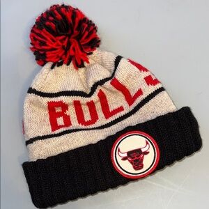 Mitchell & Ness Black Knit Beanie Chicago Bulls
